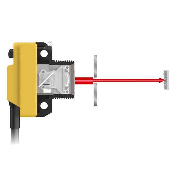 Coaxial sensor design benefit: small apertures