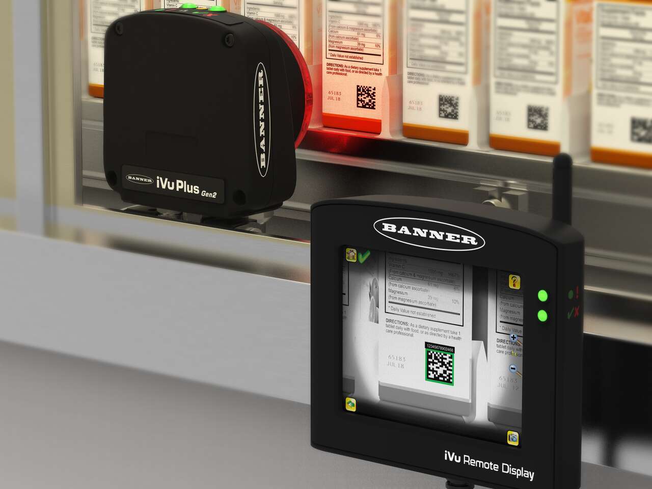 iVu-Plus-BCR---Product-Verification iVU BCR reads barcodes on labels at high speeds