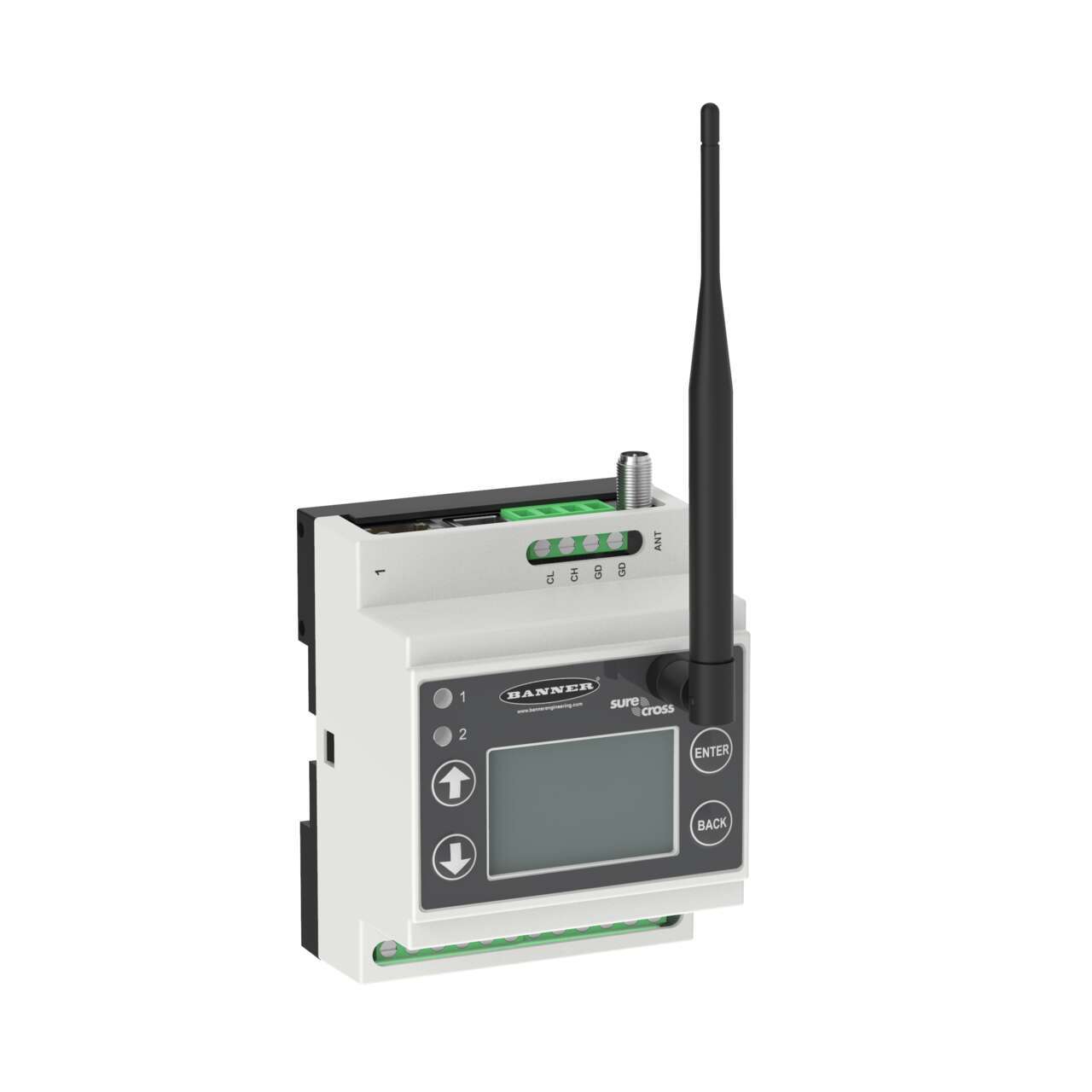 DXM700 Wireless Controller with BWA-902-C 900 MHz  antenna; DXM700-B1R1, DXM700-B1R2, DXM700-B1R5
