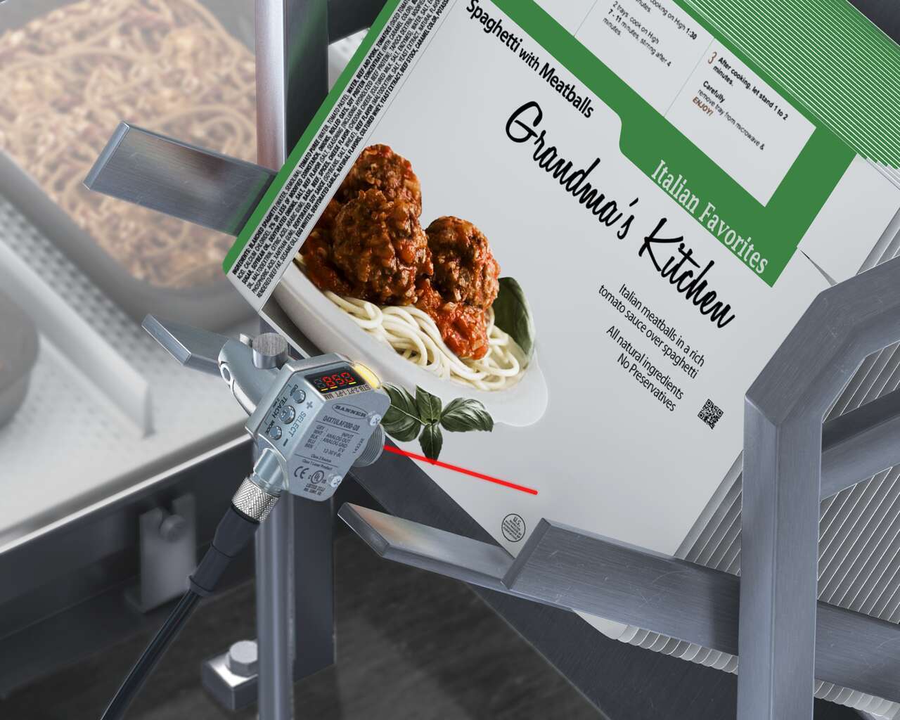 Q4X sensor measures carton stack height 