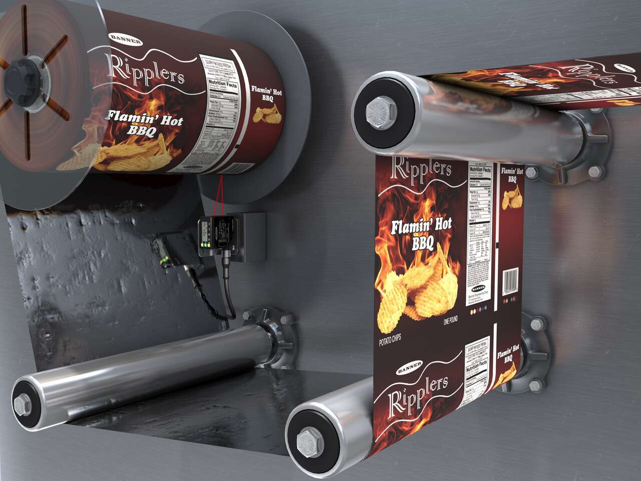 le550_roll_diameter_loop_control_a Roll of packaging