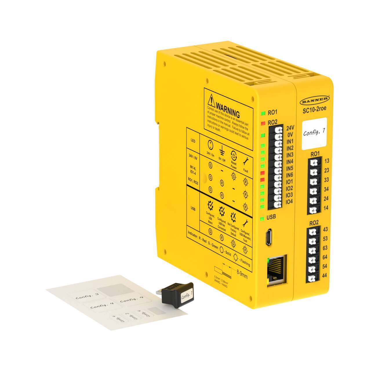 SC10 系列安全控制器，具有 SC-XM3 外部驅動器圖片