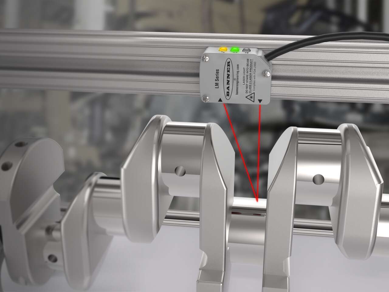 LM Sensor precisely measures crankshaft runout at high speeds