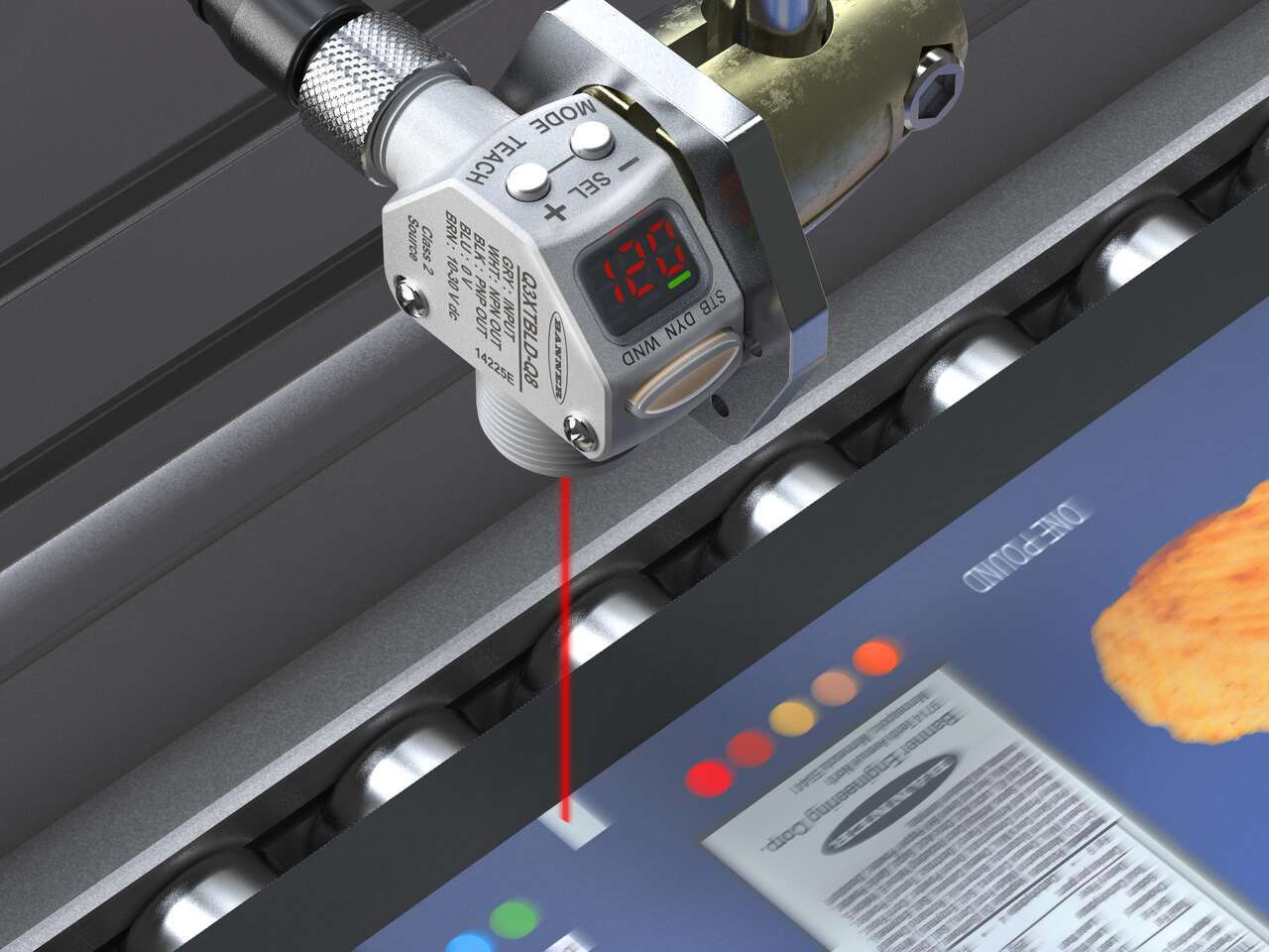 Q3X-Color-Mark-Sensing Q3X detects a registration mark at high speeds