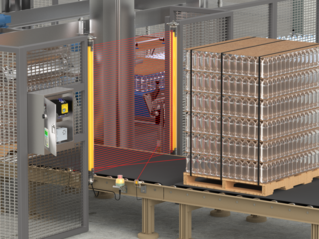 Safeguarding at Palletizer Station with Sticky Liquids Present
