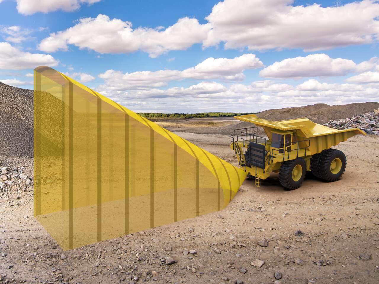 Blind Spot Monitoring for Mining Vehicles