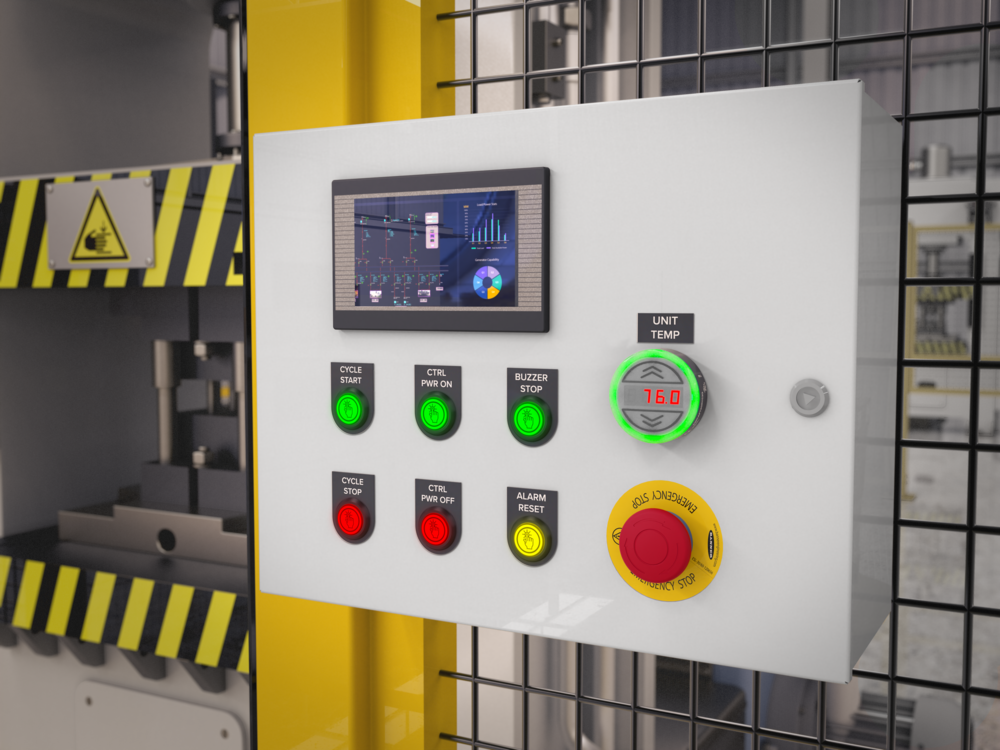 Easy Panels with Multicolor Indicators and Touch Buttons