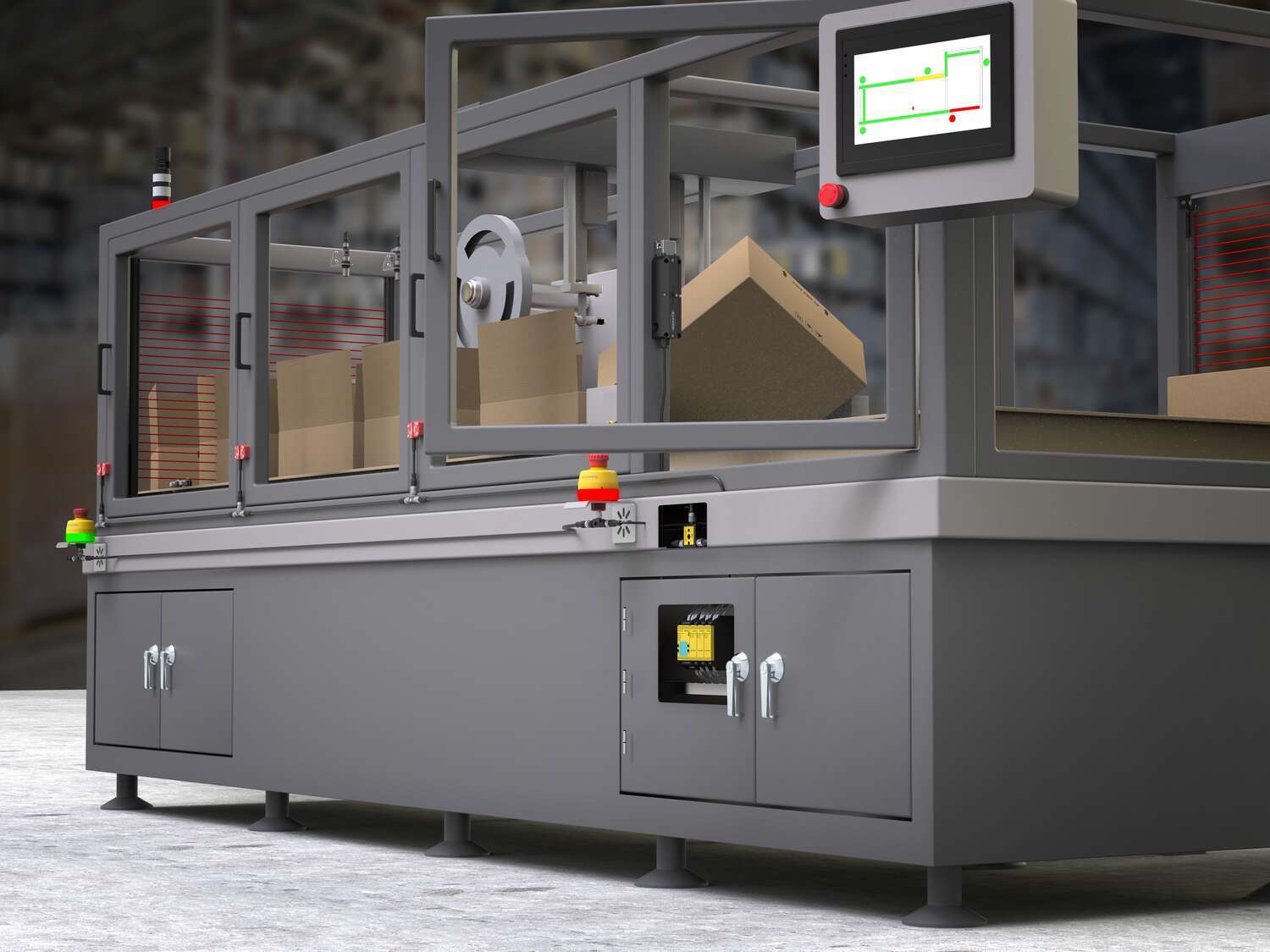 In-Series Diagnostics on a Case Sealer