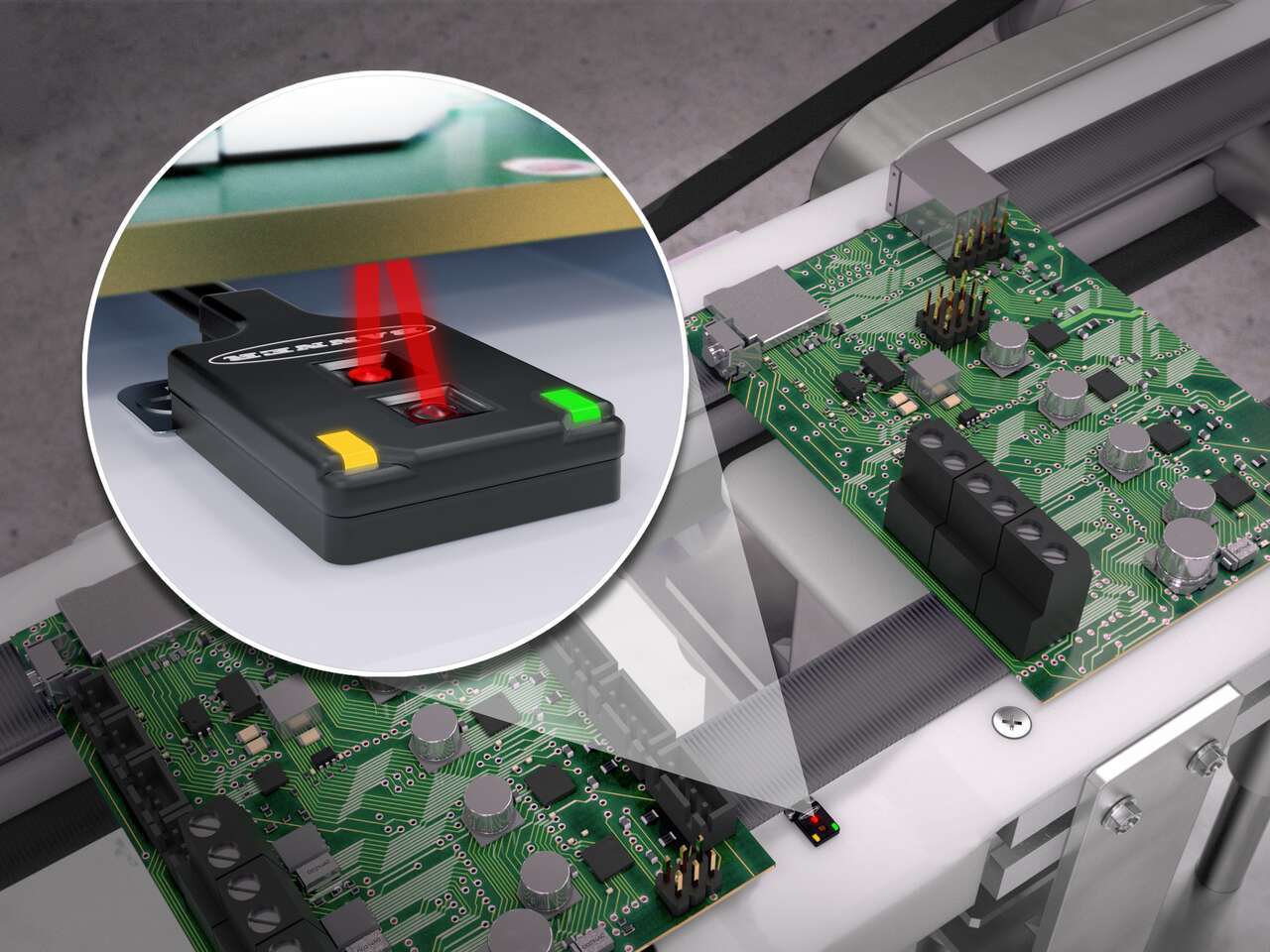 Reliable Leading Edge Detection Under Conveyors in AOI Machines