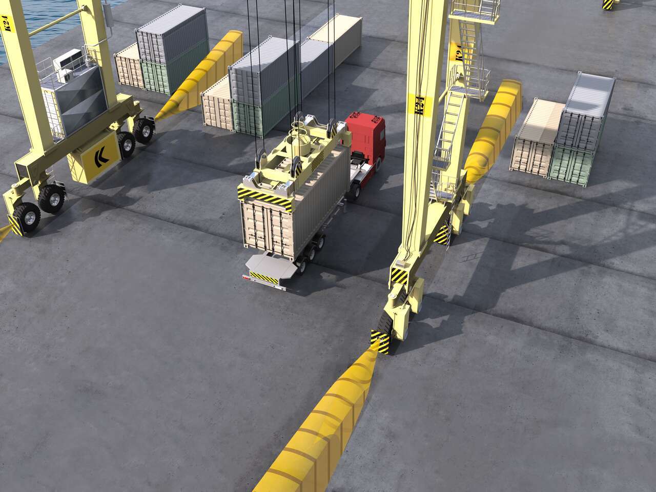 Obstacle Detection for Rubber Tire Gantry Cranes