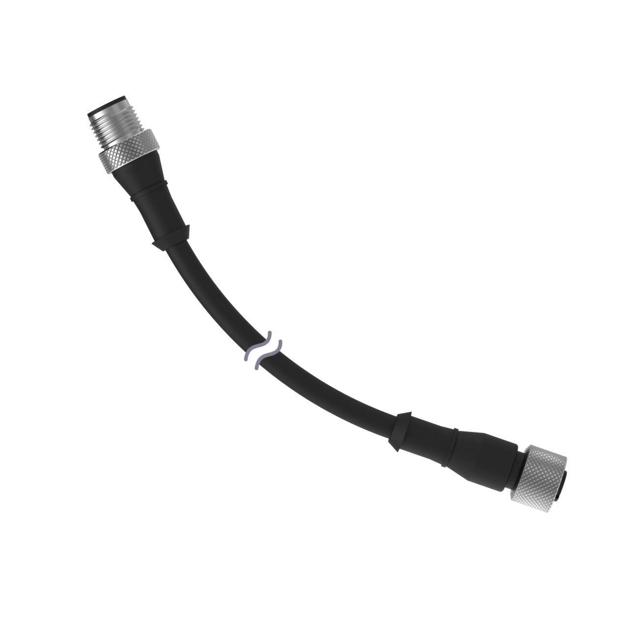 Image MQDC-4506SS - Cordset A-Code M12 to A-Code M12 Double Ended; 5-pin Straight Female; 5-pin Straight M