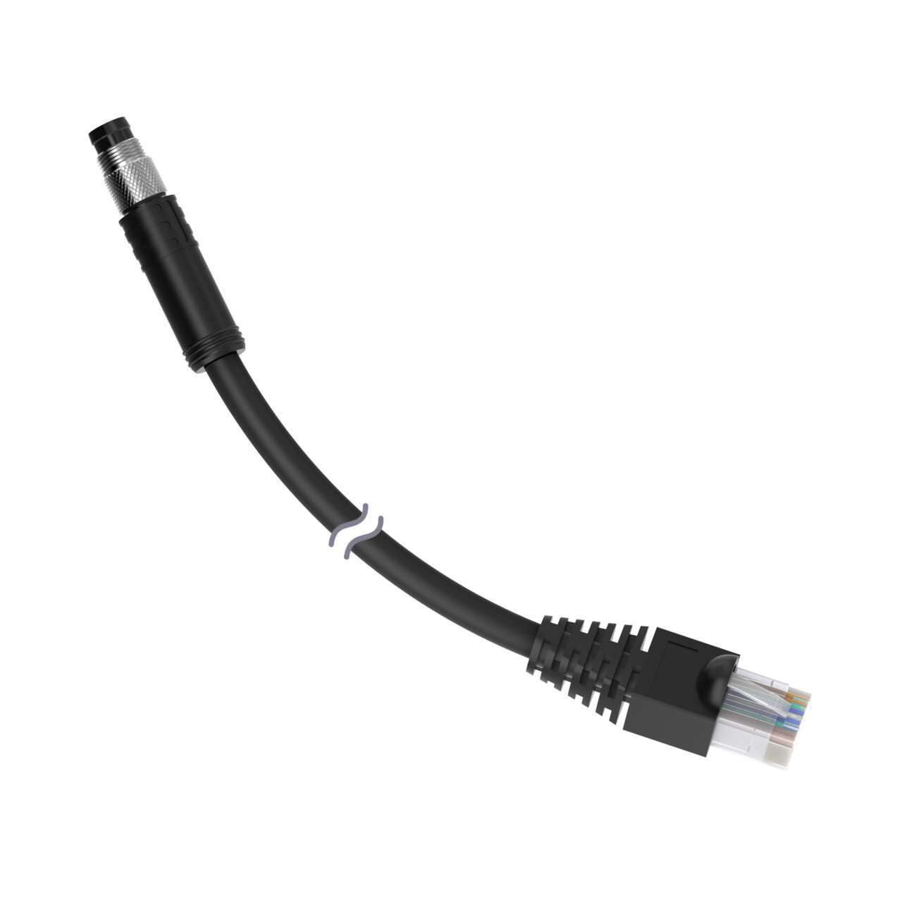 CABLE ETHERNET M8 A RJ45, MACHO DE 4
