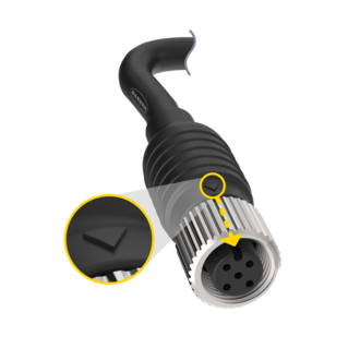 M12 A-Code 22 AWG Cordsets