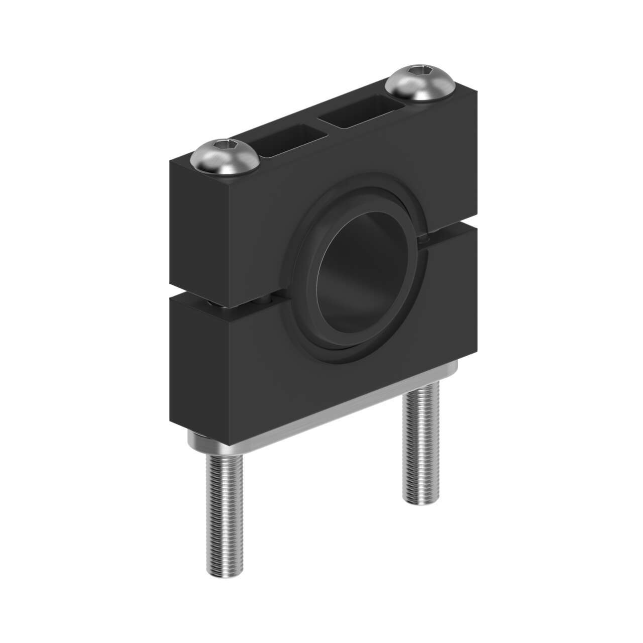 Image SMB18S - Bracket: 18 mm Swivel; Material: Black VALOX; 18 mm swivel; Hardware included