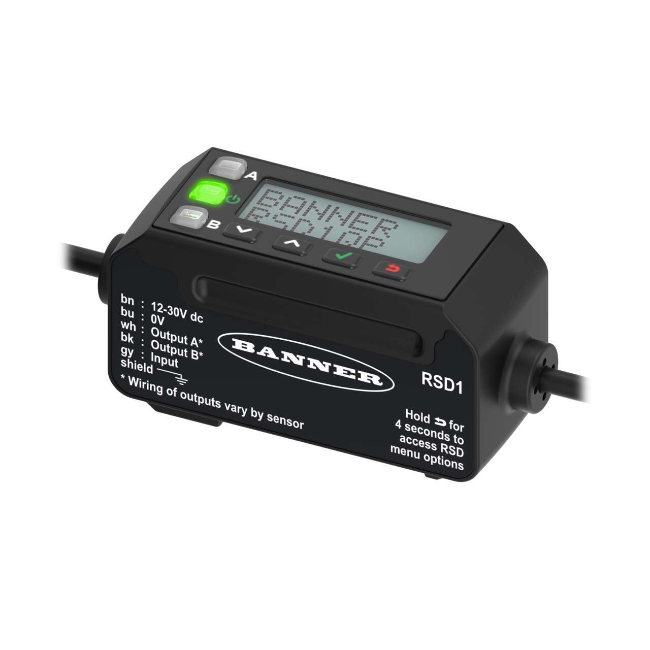 Image RSD1QP - RSD Series Remote Display; Single Sensor Support; Output: Depends on Sensor; 150 mm (6 in)