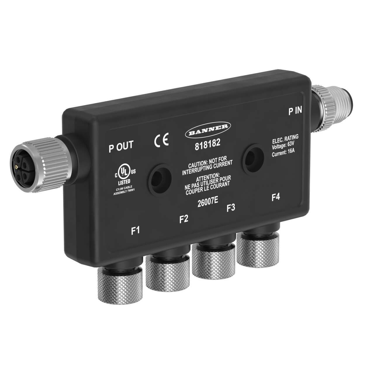 R95-M12LM5-M12LF5-4M12F5-P13 | Molded Junction Blocks
