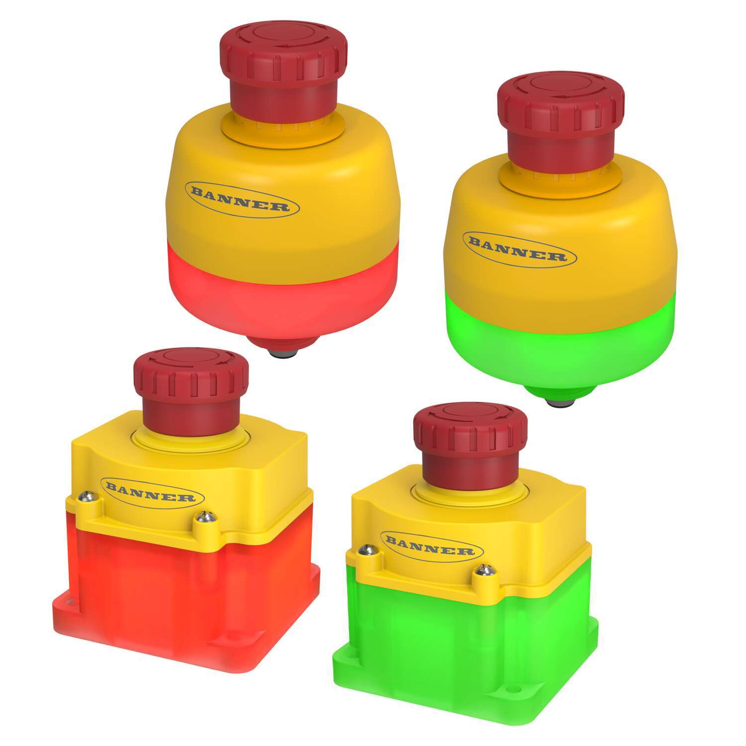 Emergency Stop Button with In-Series Diagnostics (ISD)
