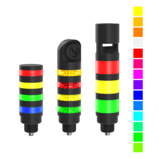 50 mm programmierbare mehrfarbige RGB-Turmlampe der Bauform TL50 Pro
