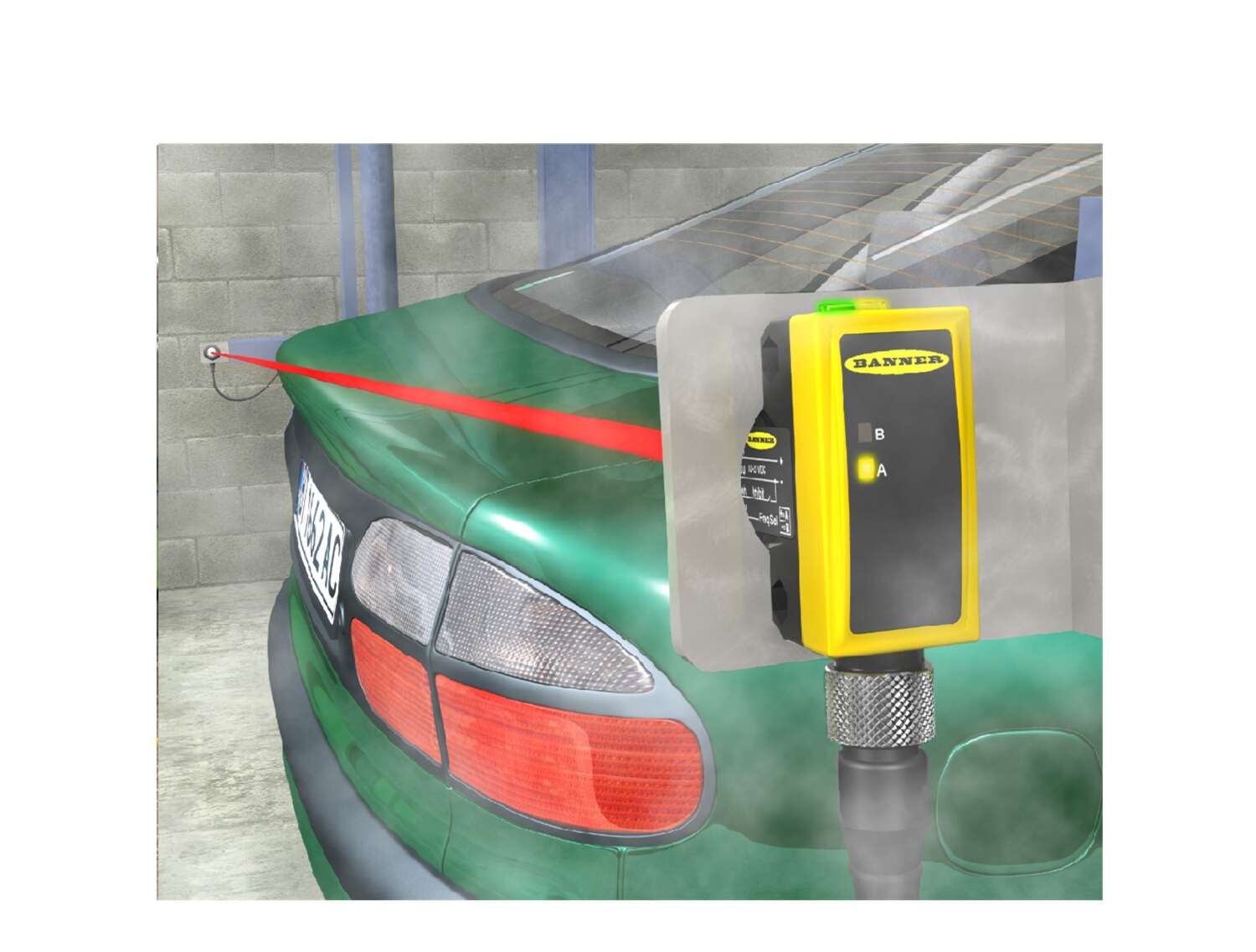 Optical sensor used for vehicle detection