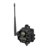 Banner Engineering DX80 Performance Gateway with a 900 MHz long-range antenna and operational status LED display