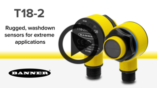 Next Generation T18-2 Series Washdown Sensors