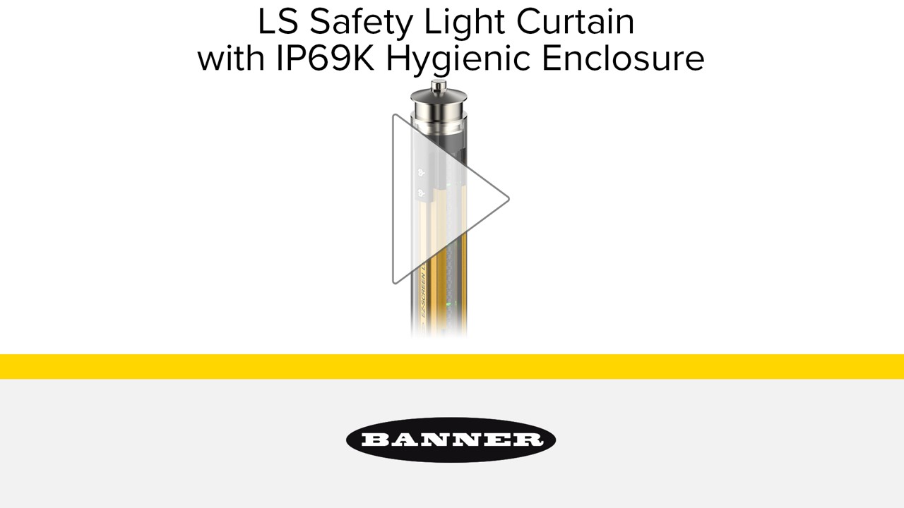 LS Safety Light Curtain with IP69K Hygienic Enclosure [Video]