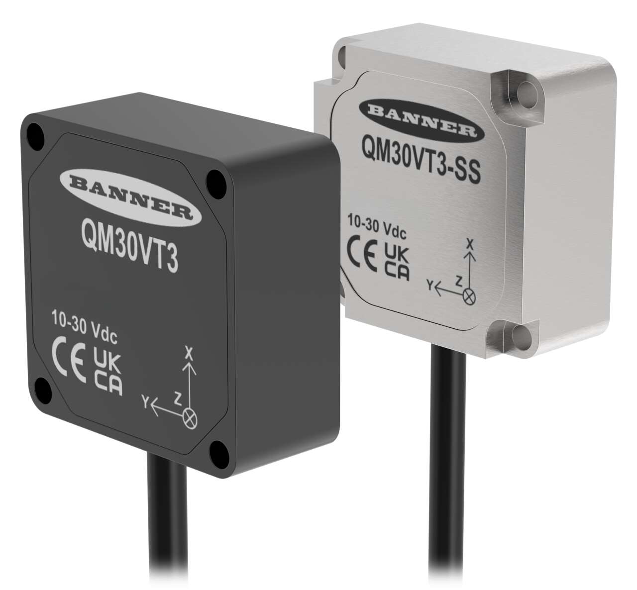 QM30VT3 High-Performance 3-Axis Vibration and Temperature Sensor with IO-Link 